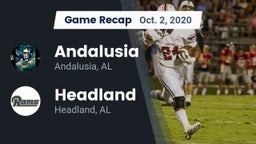 Recap: Andalusia  vs. Headland  2020