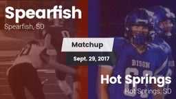 Matchup: Spearfish High vs. Hot Springs  2017