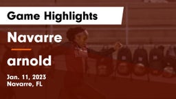 Navarre  vs arnold Game Highlights - Jan. 11, 2023