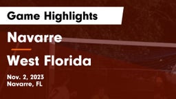 Navarre  vs West Florida Game Highlights - Nov. 2, 2023
