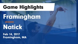 Framingham  vs Natick  Game Highlights - Feb 14, 2017