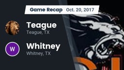 Recap: Teague  vs. Whitney  2017