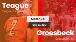 Matchup: Teague  vs. Groesbeck  2017