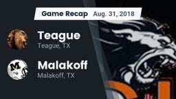 Recap: Teague  vs. Malakoff  2018