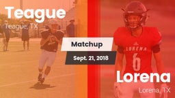 Matchup: Teague  vs. Lorena  2018