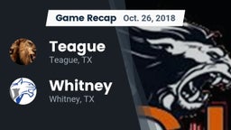 Recap: Teague  vs. Whitney  2018