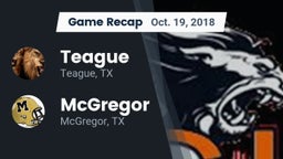 Recap: Teague  vs. McGregor  2018