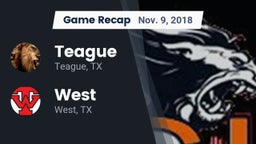Recap: Teague  vs. West  2018