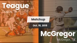 Matchup: Teague  vs. McGregor  2019
