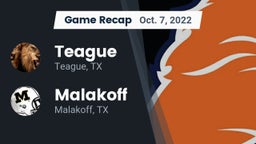 Recap: Teague  vs. Malakoff  2022
