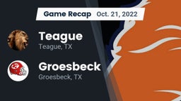 Recap: Teague  vs. Groesbeck  2022