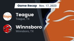 Recap: Teague  vs. Winnsboro  2023