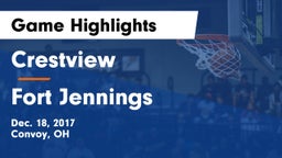 Crestview  vs Fort Jennings  Game Highlights - Dec. 18, 2017