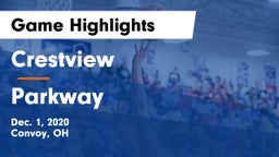 Crestview  vs Parkway  Game Highlights - Dec. 1, 2020