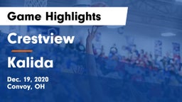 Crestview  vs Kalida  Game Highlights - Dec. 19, 2020