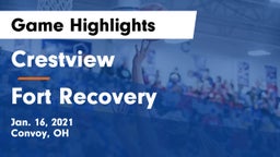 Crestview  vs Fort Recovery  Game Highlights - Jan. 16, 2021
