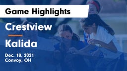 Crestview  vs Kalida  Game Highlights - Dec. 18, 2021