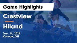 Crestview  vs Hiland  Game Highlights - Jan. 14, 2023