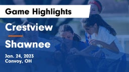 Crestview  vs Shawnee  Game Highlights - Jan. 24, 2023