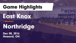 East Knox  vs Northridge  Game Highlights - Dec 08, 2016