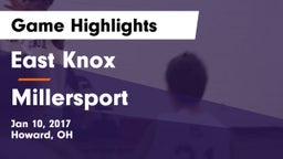 East Knox  vs Millersport Game Highlights - Jan 10, 2017
