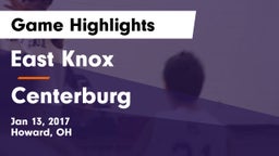 East Knox  vs Centerburg  Game Highlights - Jan 13, 2017