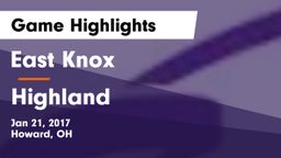 East Knox  vs Highland  Game Highlights - Jan 21, 2017