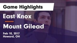 East Knox  vs Mount Gilead  Game Highlights - Feb 10, 2017