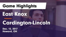 East Knox  vs Cardington-Lincoln  Game Highlights - Dec. 12, 2017