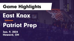 East Knox  vs Patriot Prep Game Highlights - Jan. 9, 2024