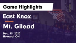 East Knox  vs Mt. Gilead  Game Highlights - Dec. 19, 2020
