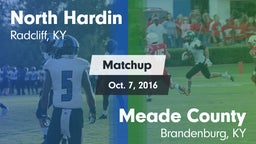 Matchup: North Hardin High vs. Meade County  2016