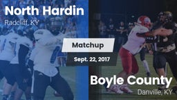 Matchup: North Hardin High vs. Boyle County  2017