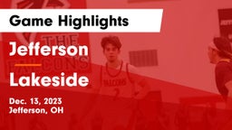 Jefferson  vs Lakeside  Game Highlights - Dec. 13, 2023