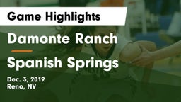 Damonte Ranch  vs Spanish Springs  Game Highlights - Dec. 3, 2019