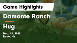 Damonte Ranch  vs Hug  Game Highlights - Dec. 19, 2019