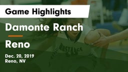 Damonte Ranch  vs Reno  Game Highlights - Dec. 20, 2019