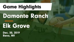 Damonte Ranch  vs Elk Grove Game Highlights - Dec. 30, 2019