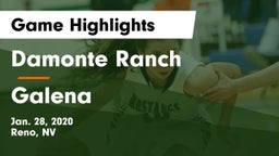 Damonte Ranch  vs Galena  Game Highlights - Jan. 28, 2020