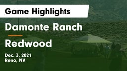 Damonte Ranch  vs Redwood  Game Highlights - Dec. 3, 2021