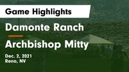 Damonte Ranch  vs Archbishop Mitty  Game Highlights - Dec. 2, 2021