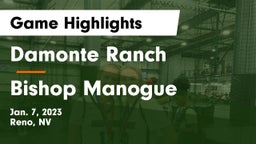 Damonte Ranch  vs Bishop Manogue  Game Highlights - Jan. 7, 2023