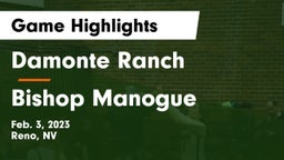 Damonte Ranch  vs Bishop Manogue  Game Highlights - Feb. 3, 2023