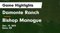 Damonte Ranch  vs Bishop Manogue  Game Highlights - Dec. 14, 2023