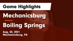 Mechanicsburg  vs Boiling Springs  Game Highlights - Aug. 30, 2021