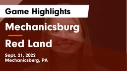 Mechanicsburg  vs Red Land  Game Highlights - Sept. 21, 2022