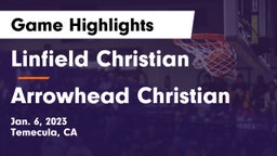 Linfield Christian  vs Arrowhead Christian  Game Highlights - Jan. 6, 2023