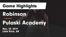 Robinson  vs Pulaski Academy Game Highlights - Nov. 23, 2019