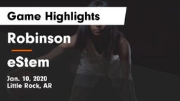 Robinson  vs eStem  Game Highlights - Jan. 10, 2020