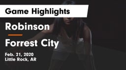 Robinson  vs Forrest City  Game Highlights - Feb. 21, 2020